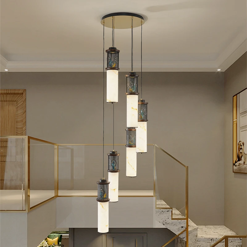 新中式全铜小吊灯餐厅吧台客厅背景墙卧室床头走廊过道国风全铜灯