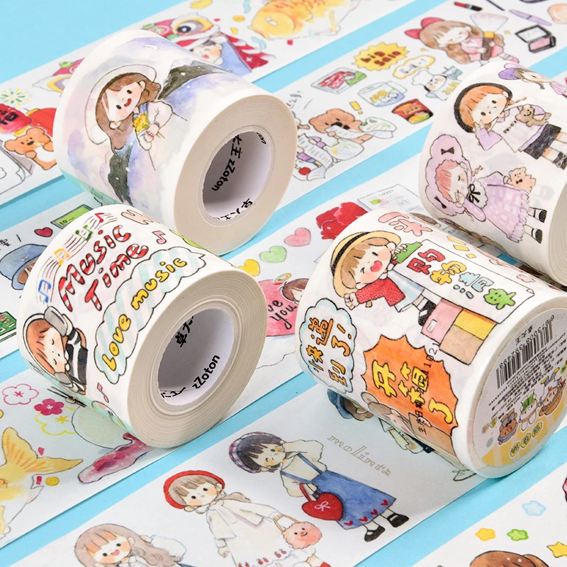 卓大王胶带最新款整卷阿卓调色手账胶带特油整循环3件包邮