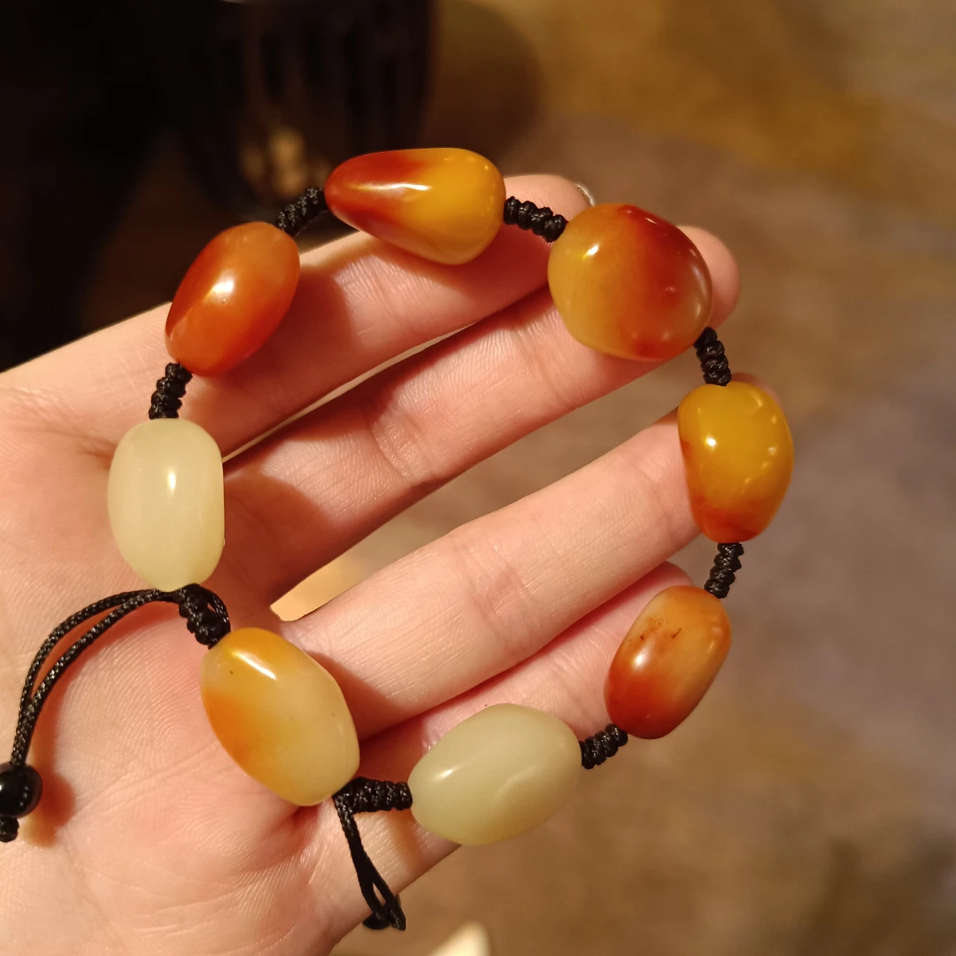 芙蓉石  随形手串