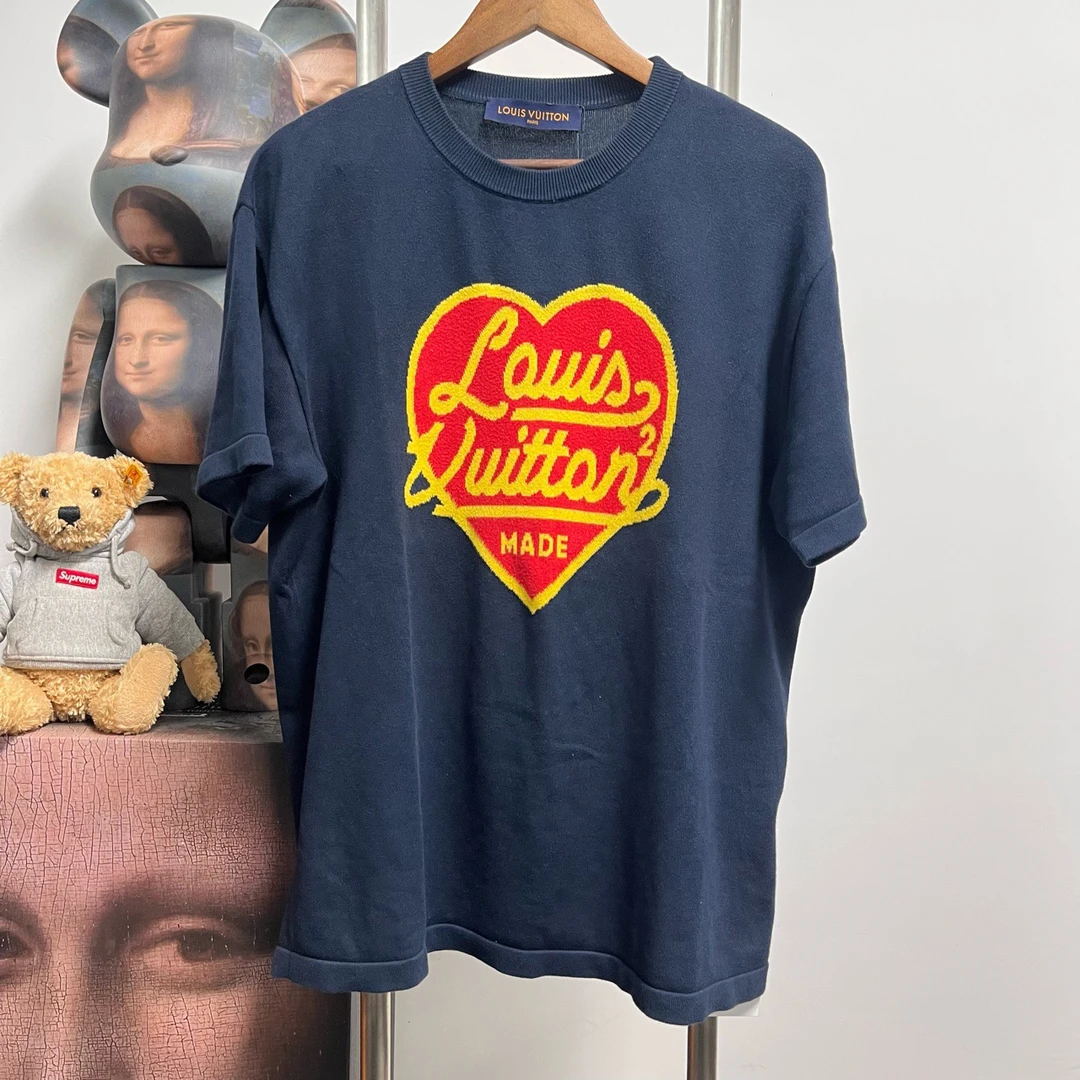 Louis Vuitton Lv nigo爱心针织短袖 G1006 尺码M 69 胸围54 99新