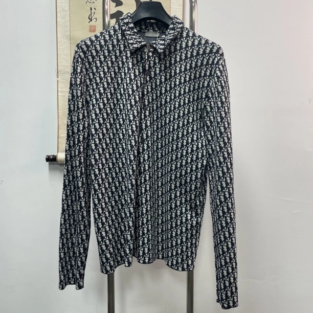 Dior迪奥针织满印衬衫 H1406 尺码：XL 衣长77 胸围57
