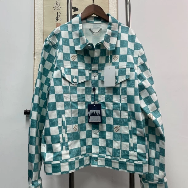 Louis Vuitton Lv棋盘格牛仔外套 H1110 尺码：50 衣长64 胸围56