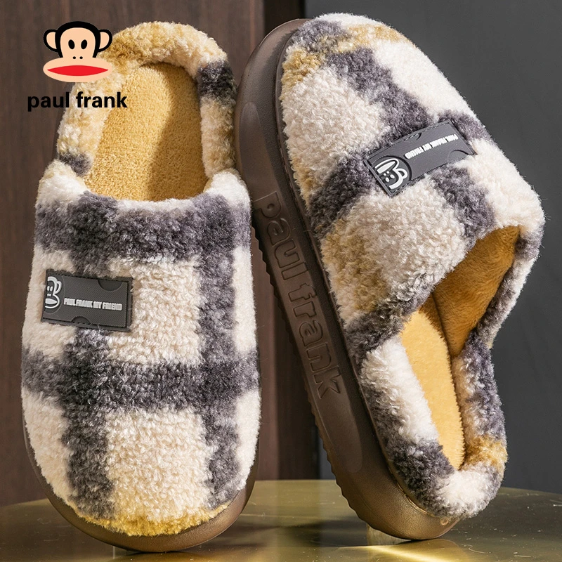 大嘴猴棉拖鞋【慵懒】轻奢加绒加厚保暖高级柔软情侣防滑厚底棉拖鞋
