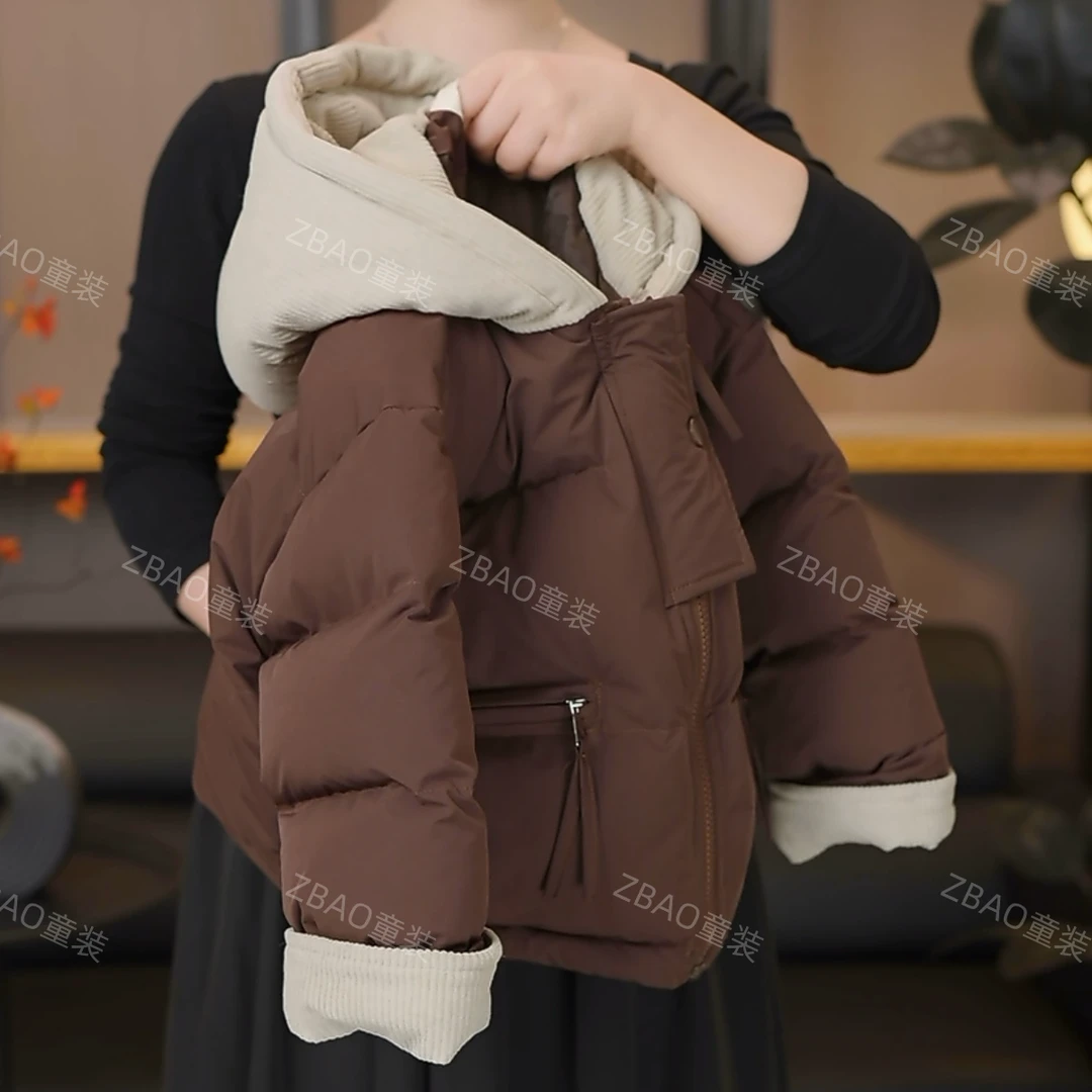 【珍宝推荐】2024年儿童新款洋气童装儿童加棉外套潮流冬装时尚外套