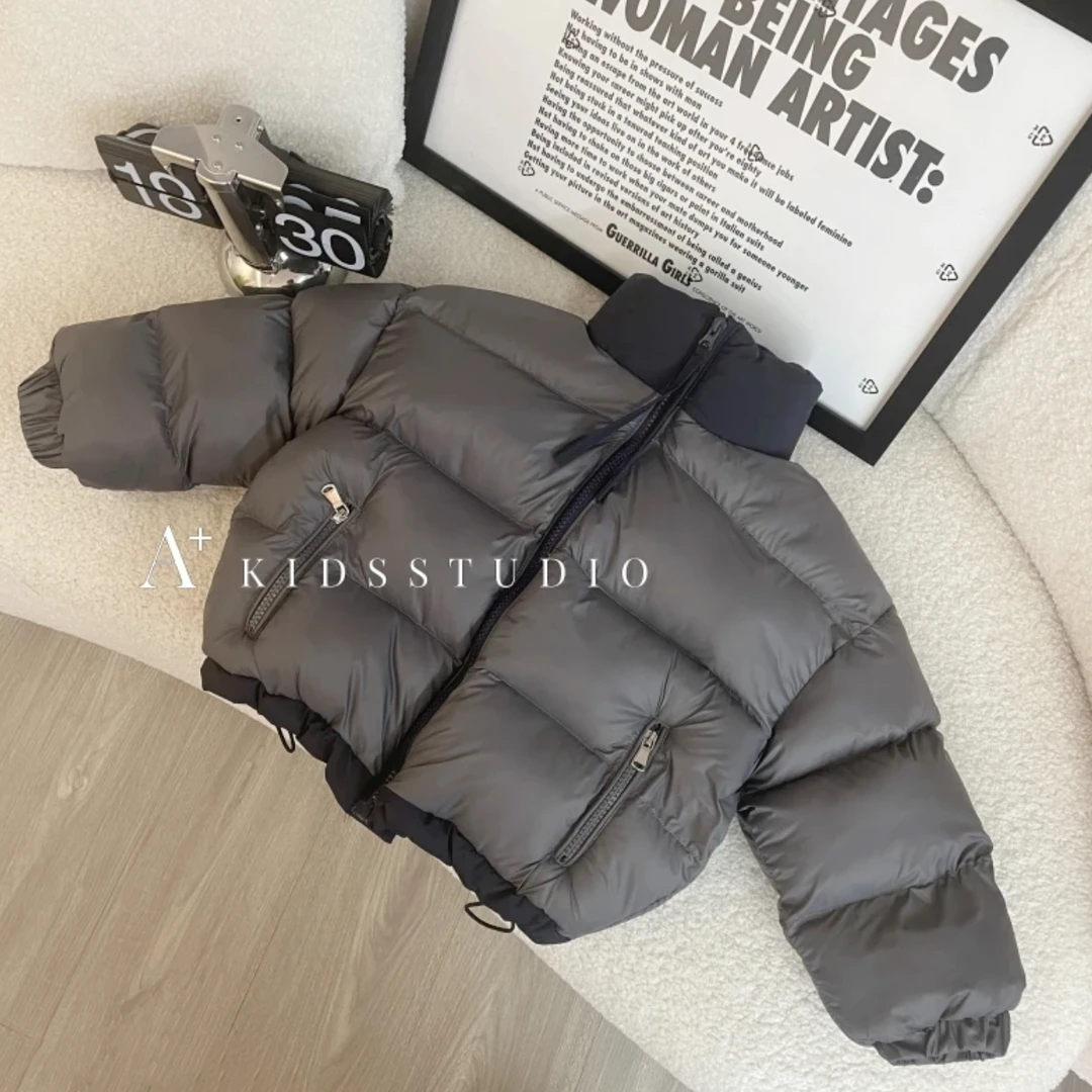 【文文妈】2024年冬季新款儿童帅气时尚潮流加厚加休闲棉服