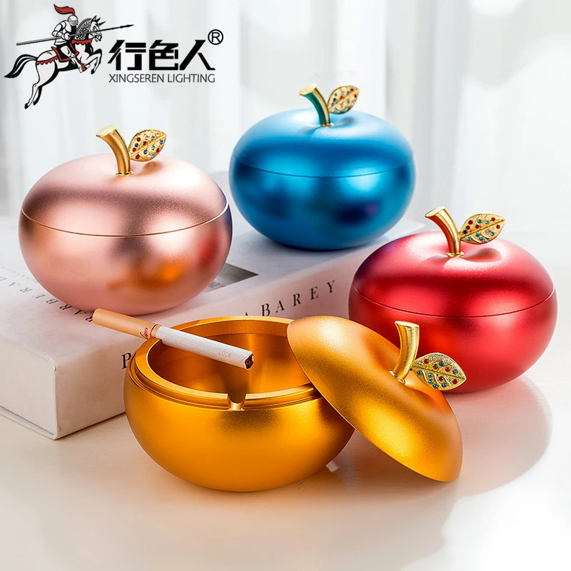 XINGSR/行色人《铝合金烟灰缸》礼品摆件苹果烟灰缸圣诞感恩节礼品