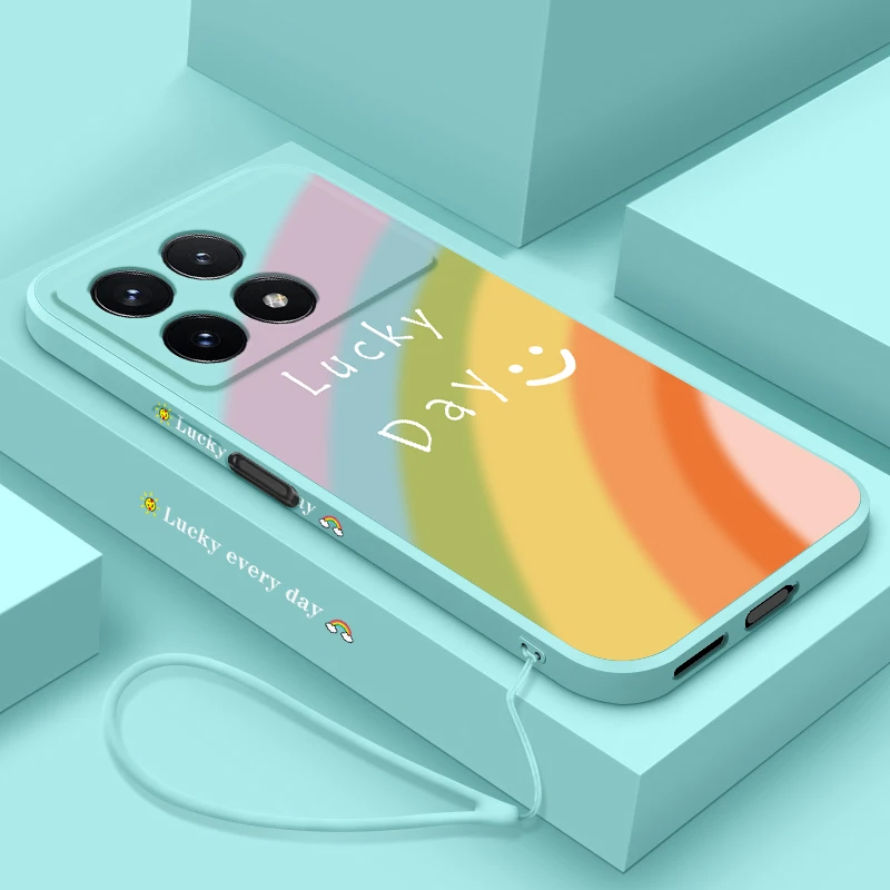 适用于红米k70手机壳新款液态硅胶小米k70pro直边手机套K七十潮牌