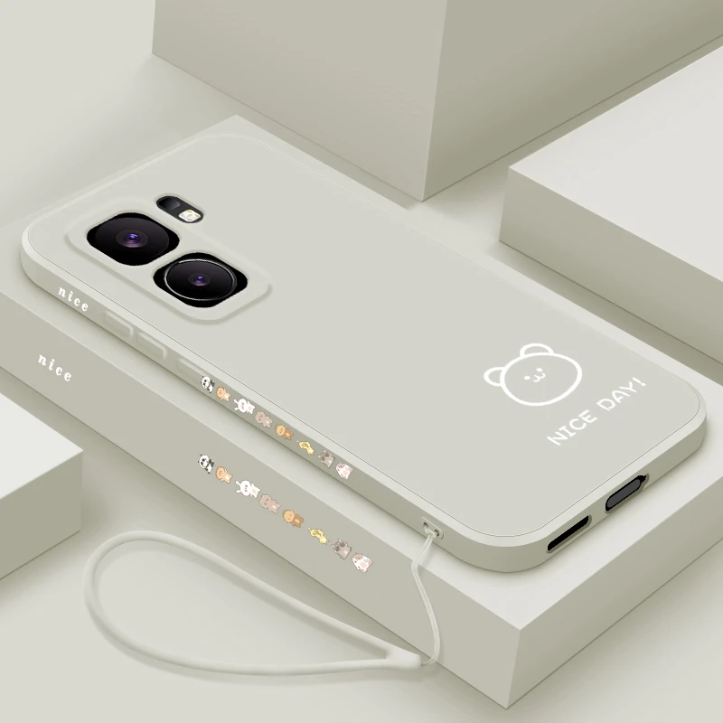 适用于vivoiqooneo9手机壳新款液态硅胶iqooneo9pro个性简约线条