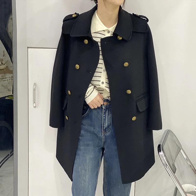 【样品链接六】自选反季专属 -双面呢女神外套全阳毛尼时尚大衣