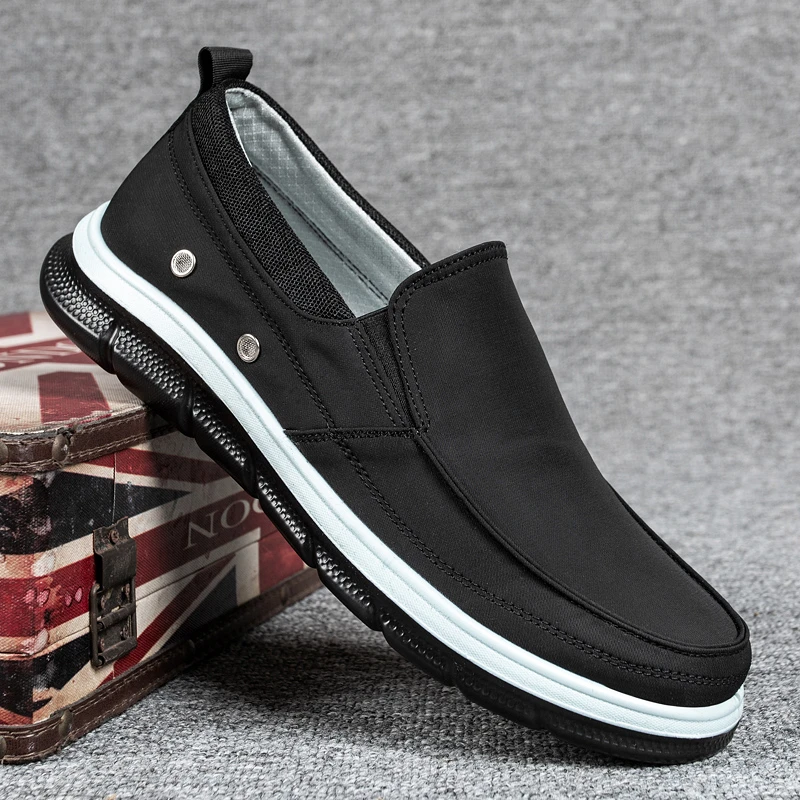 春季春夏潮鞋男士帆布鞋休闲布鞋男鞋百搭夏季透气软底防滑舒适