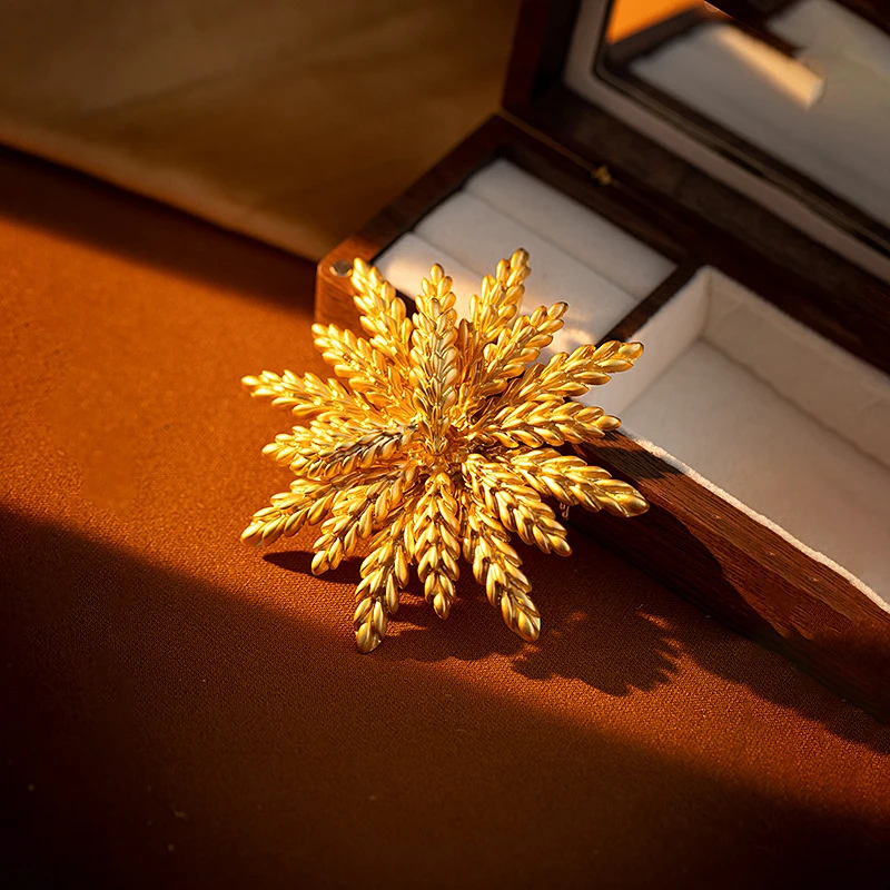 合金胸针 中古麦穗时尚气质ins风胸花个性复古配饰衣饰品精致百搭