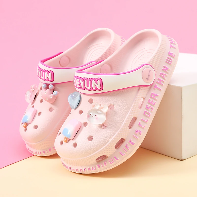 6-12岁儿童洞洞拖鞋洞洞鞋7-12岁儿童潮款网红儿童拖鞋男童拖鞋