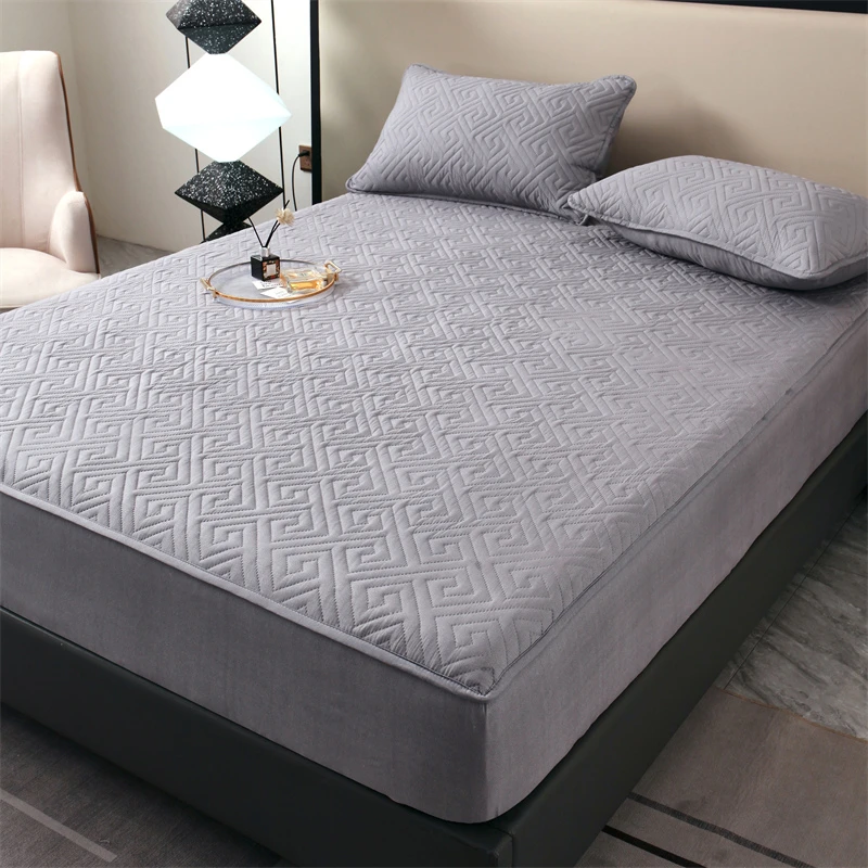 【豪华】A类加厚夹棉床笠床罩席梦思防滑床垫保护套透气床套罩