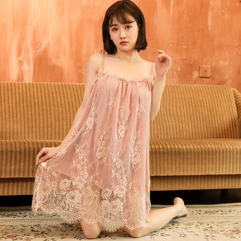 大码夏季成人情调吊带睡裙短薄款法式外出家居趣味设计感约会显瘦