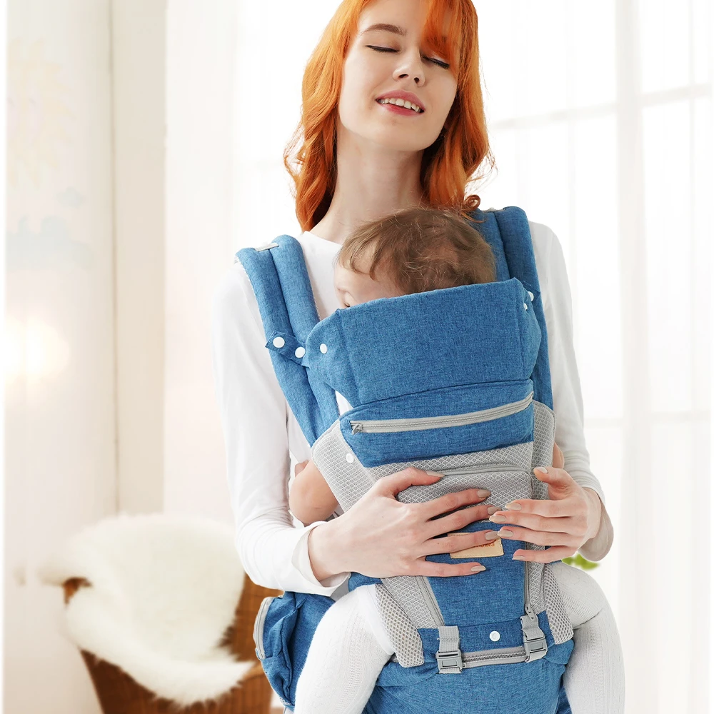 天才一叮腰凳背带婴儿前抱式外出省力抱娃抱带凳多功能上身独立型