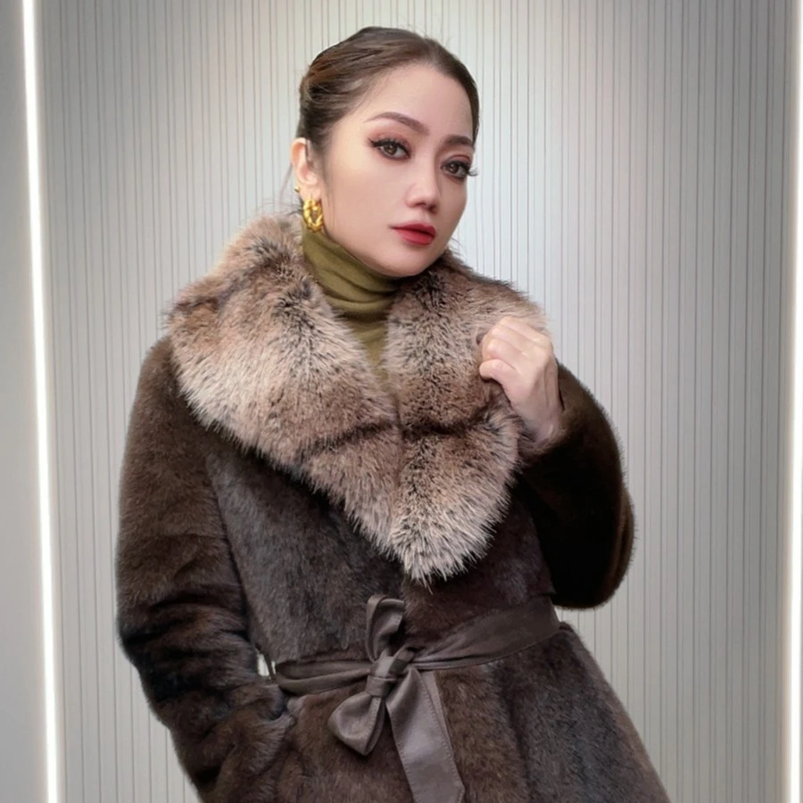 2330冬季设计师款长款外套时尚