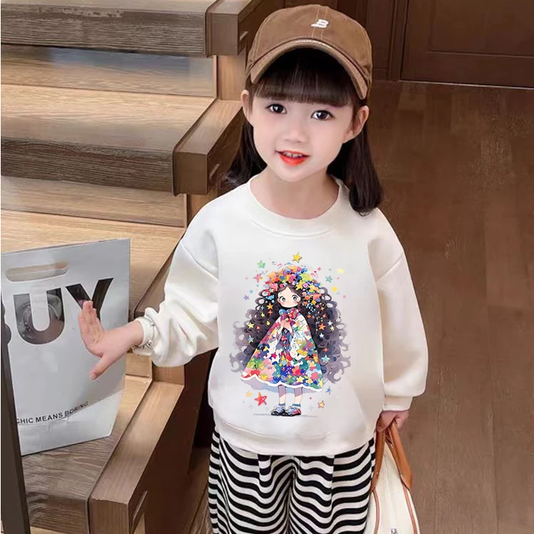 2024年春秋款（不加绒）和冬款（加绒）小女孩系列百搭卫衣