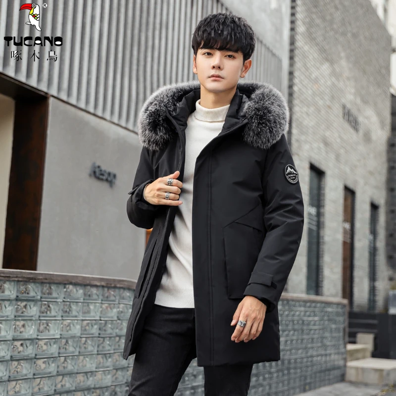 TUCANO/啄木鳥冬季新款男士羽绒服中长款潮流休闲商务保暖外套