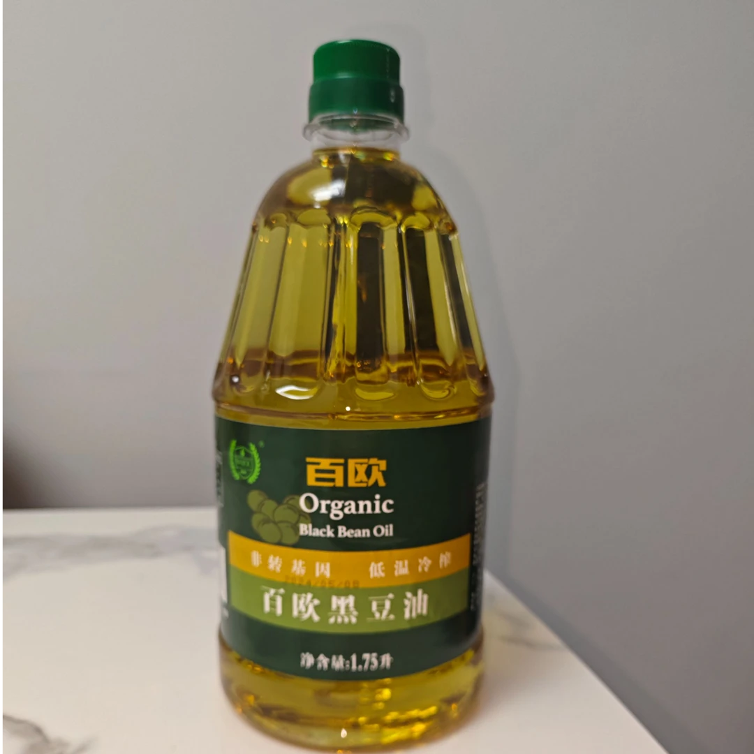 和平牌百欧黑豆油1.75L一桶冷榨