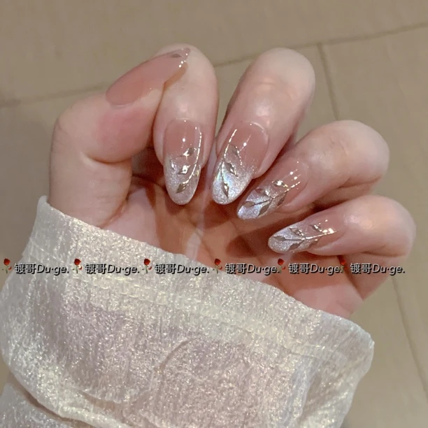 【黄金叶】杜哥气质夏日冰透纯手工洋气显白穿戴甲 10片