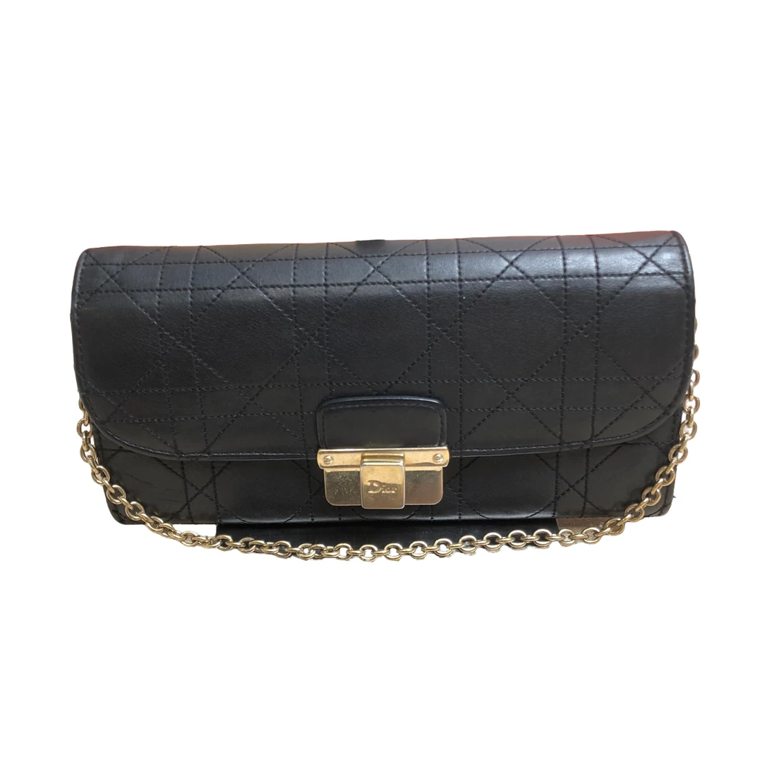 95新 DIOR/迪奥 迪奥黑金woc链条腋下包