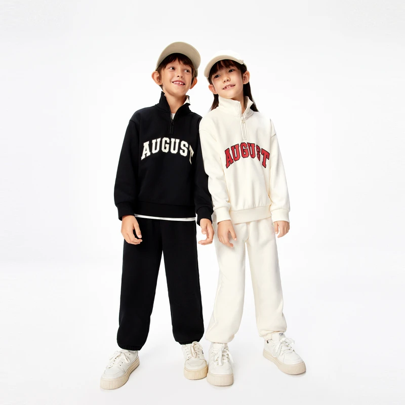 littlemoco童装25春装新款女童两件套装polo卫衣卫裤#KBE1SUTT03