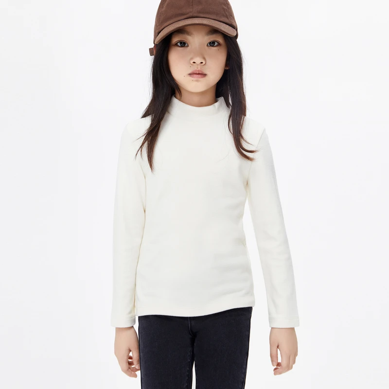 little moco童装冬装新款男女童抑菌高领修身打底衫#KBB4TEE008