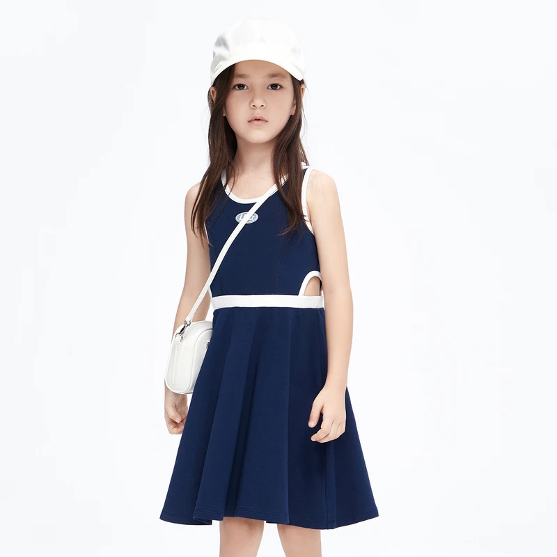 抑菌 little moco童装23夏装新款女童解构无袖连衣裙#KBC2DRS028