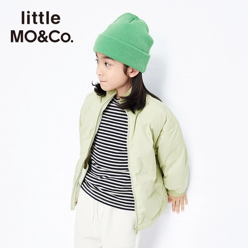 little moco童装21冬装新款男女童90白鸭绒羽绒服外套#KBA4EIN017