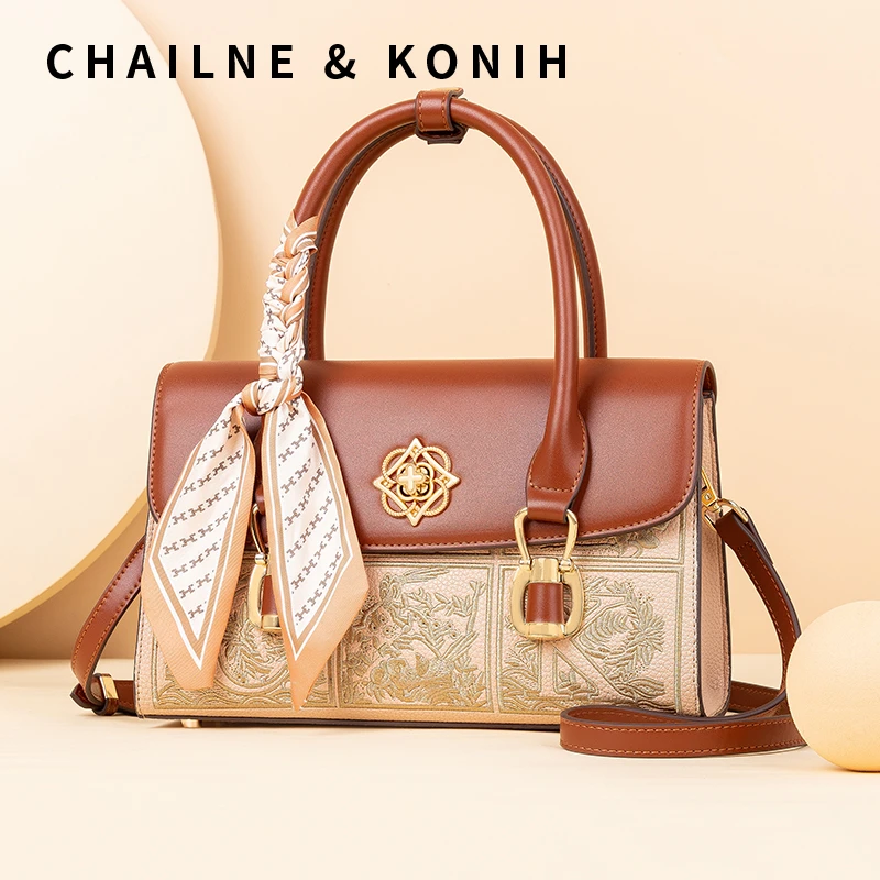 国风刺绣妈妈包包2025新款大容量手提包红色结婚婚宴包新中式女包