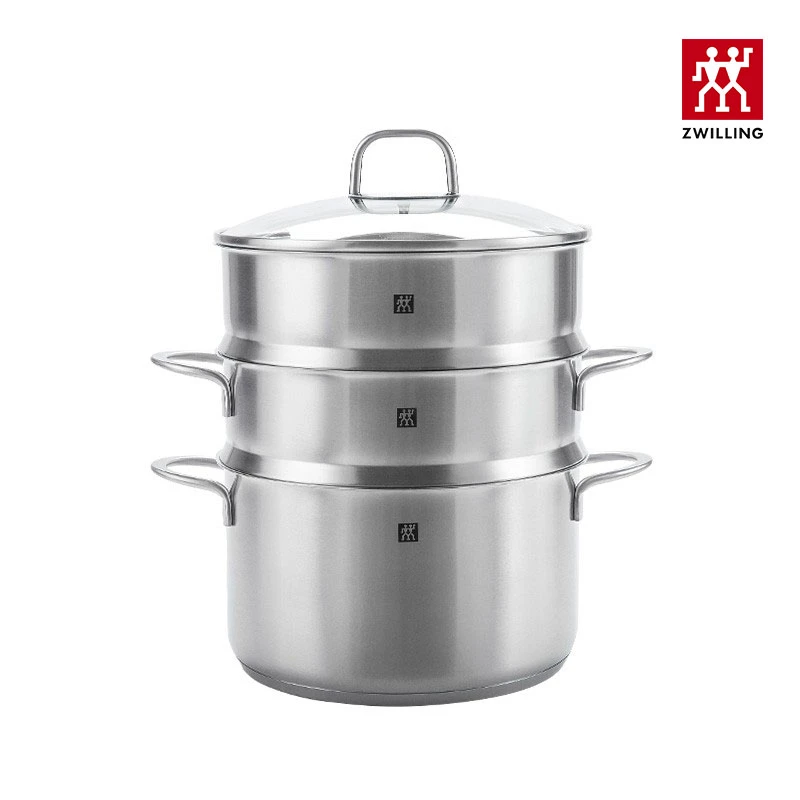 【年货开仓】双立人蒸锅不锈钢汤锅蒸笼蒸煮24cm