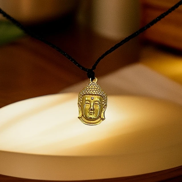 古法工艺佛头金属装饰用品包挂件