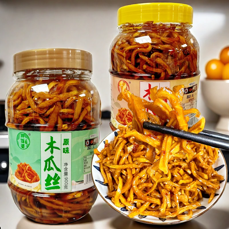 广西特产木瓜丝白粥伴侣脆口酱菜不辣腌制下饭香辣老坛开盖即食