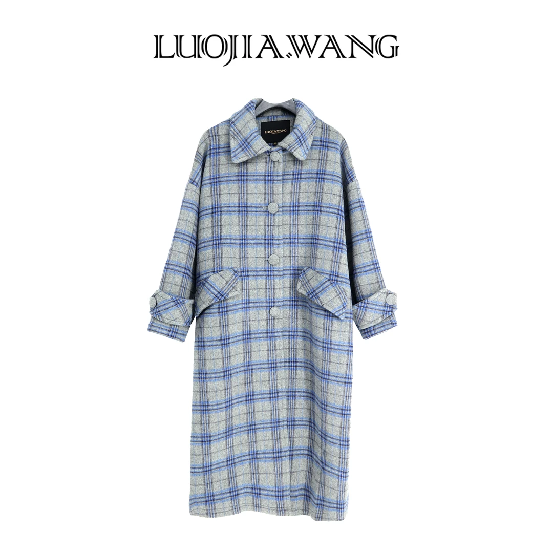 LUOJIA.WANG2023秋冬原创设计时尚女装气质大衣外套LJE6300303