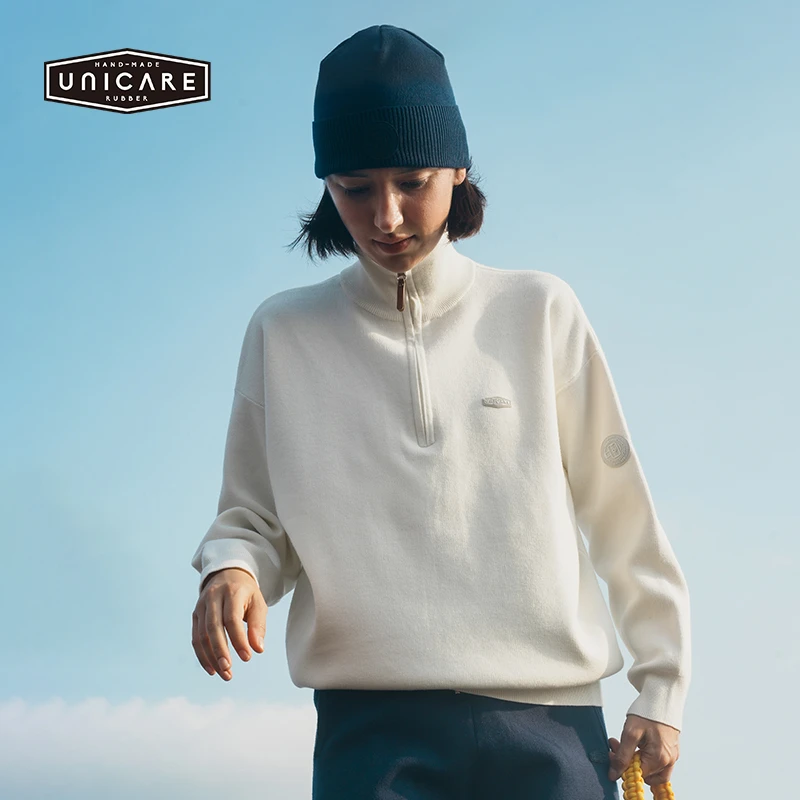 UNICARE半高领打底针织衫 秋冬保暖毛线衣 时尚长袖卫衣 2024新款