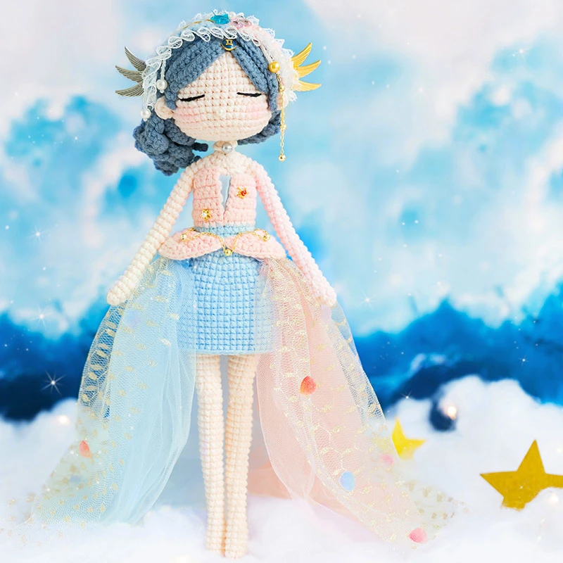 趣织社双子座玩偶手工diy编织玩偶毛线团材料包