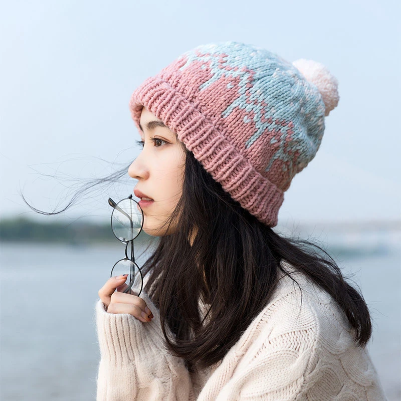 苏苏姐家北欧印象提花帽材料包