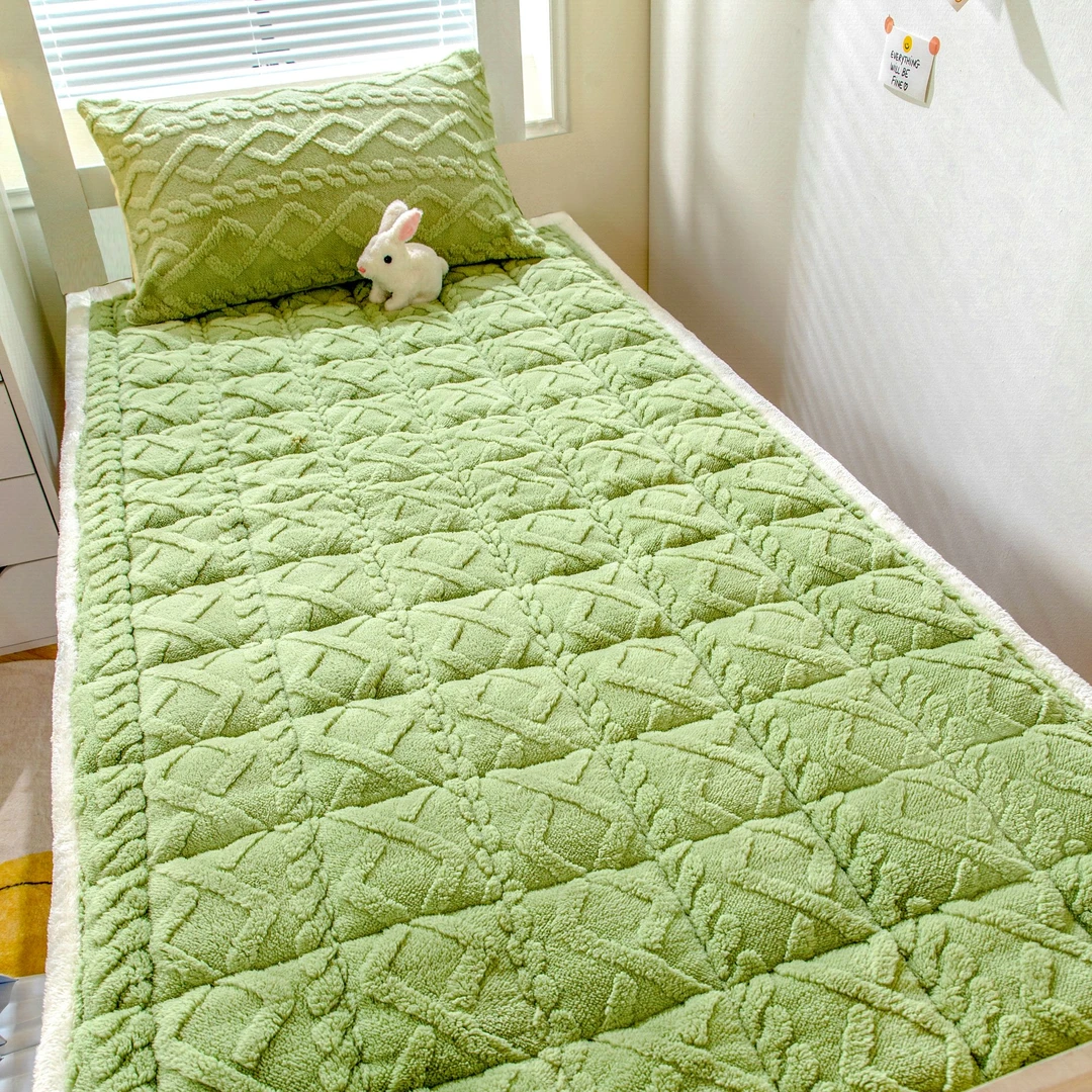 立体提花塔芙绒床垫软垫加绒加厚家用床护垫学生宿舍单人床褥垫子