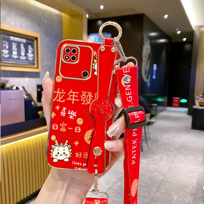 适用redmi10a手机壳红米十a腕带斜挎220233l2c可背软壳10A新年款