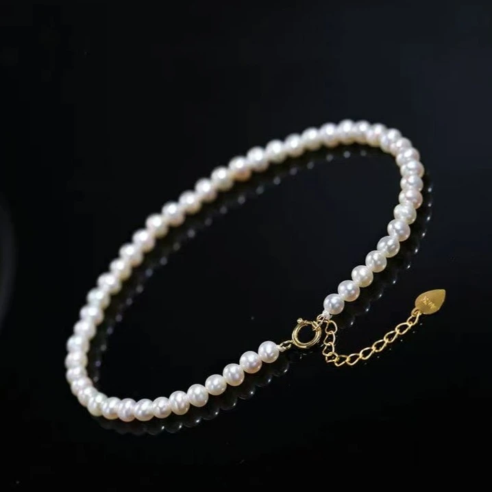 【Z专属】冷白4mm小米珠手链可调节大小