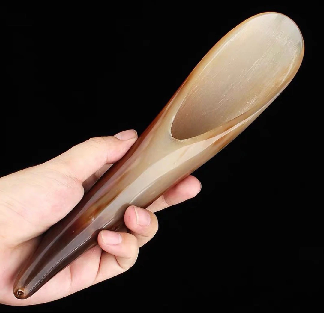 牛角家用按摩器 点穴器 茶勺 疏通经络器