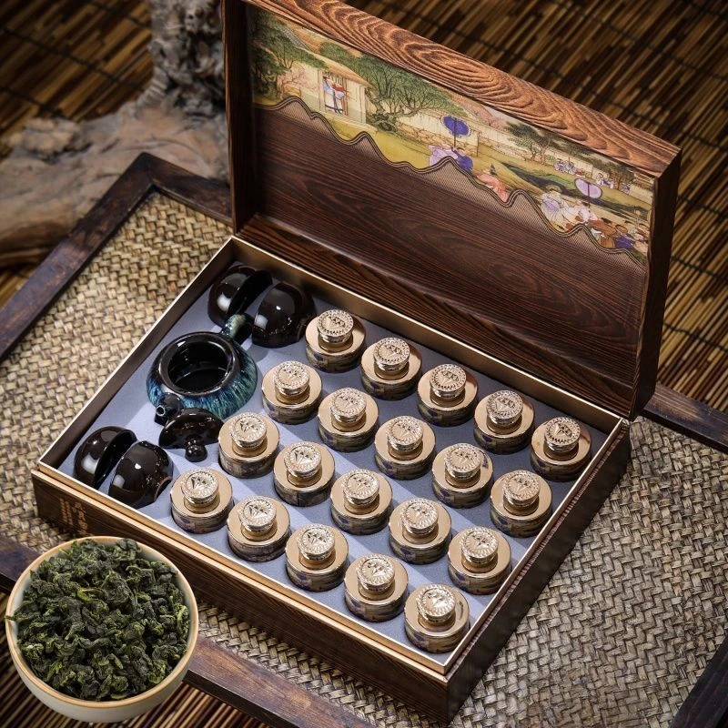 正宗安溪浓香型铁观音高档罐装茶叶礼盒装送茶具过年礼品茶送长辈