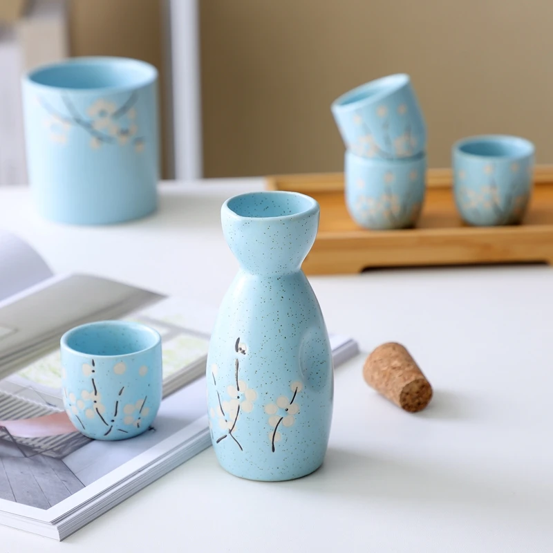 创意礼盒装陶瓷酒具套装家用餐厅清酒壶白酒杯温酒壶小酒杯烈酒杯