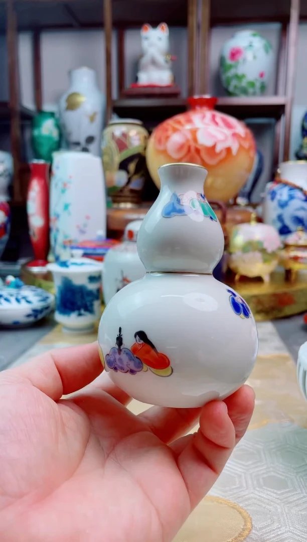 【闪购商品】碗深川六歌仙葫芦瓶