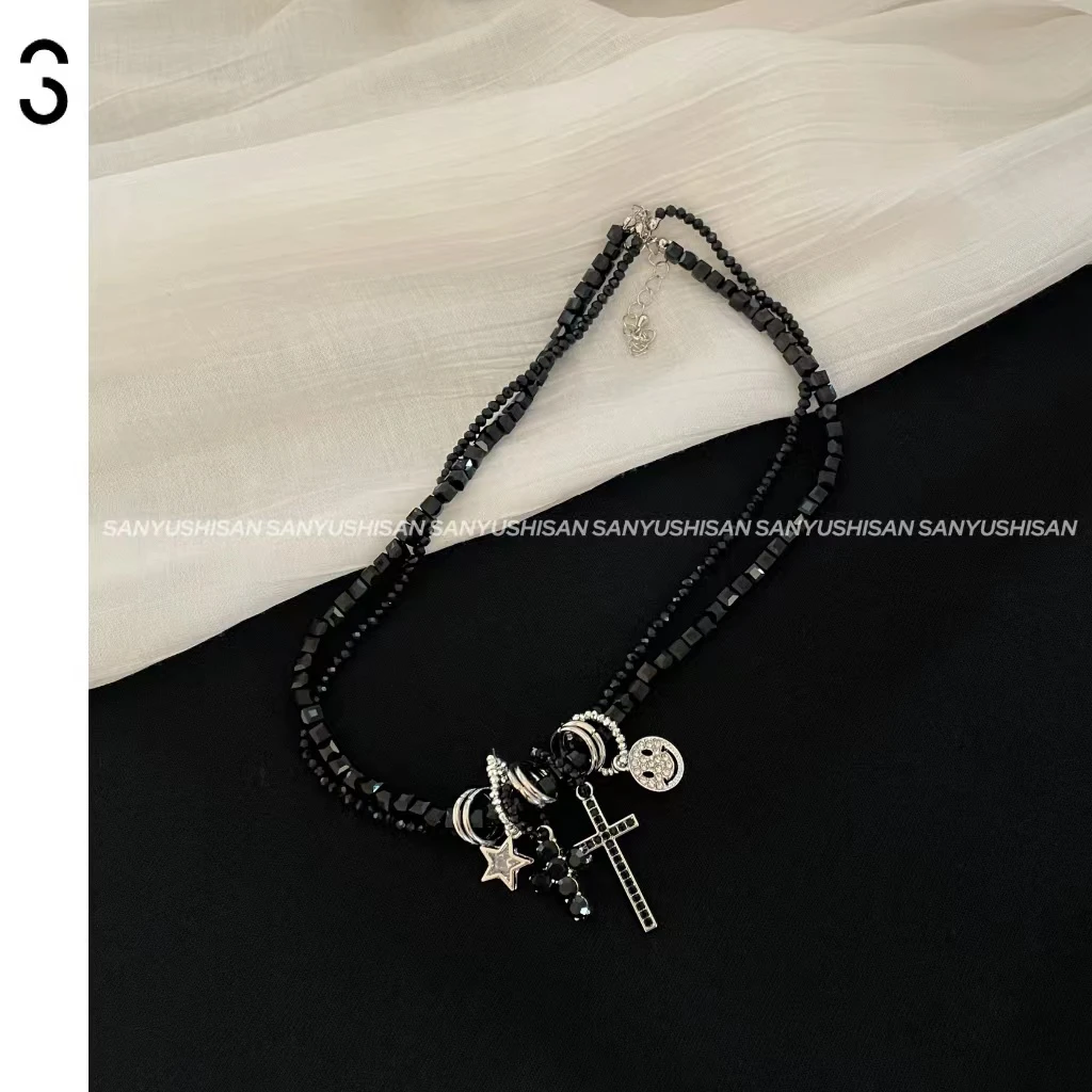 钛钢项链  三与十三|项链|轻奢黑色小众个性项链