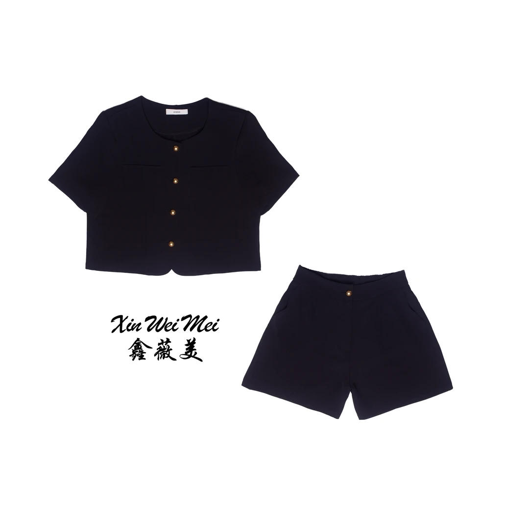 65款夏季小香风显瘦气质网红洋气冰感减龄百搭时尚短款短裤套装