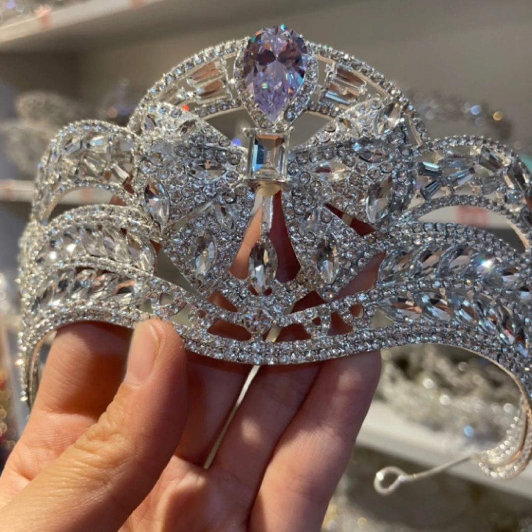 一诺新娘白纱皇冠高端头饰