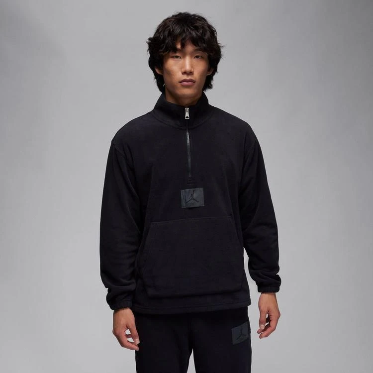 AIR JORDAN官方正品AJ 男黑/咖色秋冬半拉链运动休闲卫衣- FD7864