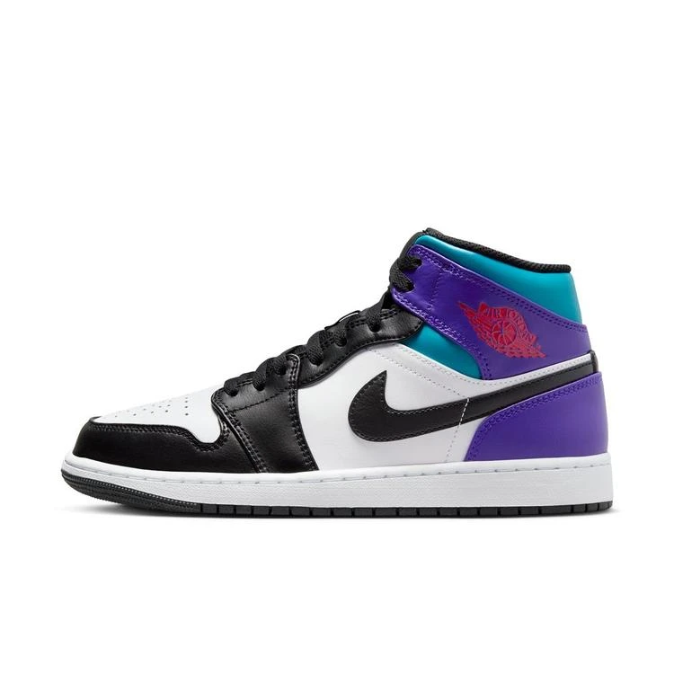 AIR JORDAN乔丹官方正品 AJ1男子中帮黑紫休闲板鞋 G DQ8426-154