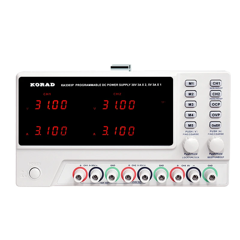 科睿源三路直流稳压电源 30V5A双路可调维修数控编程电源老化